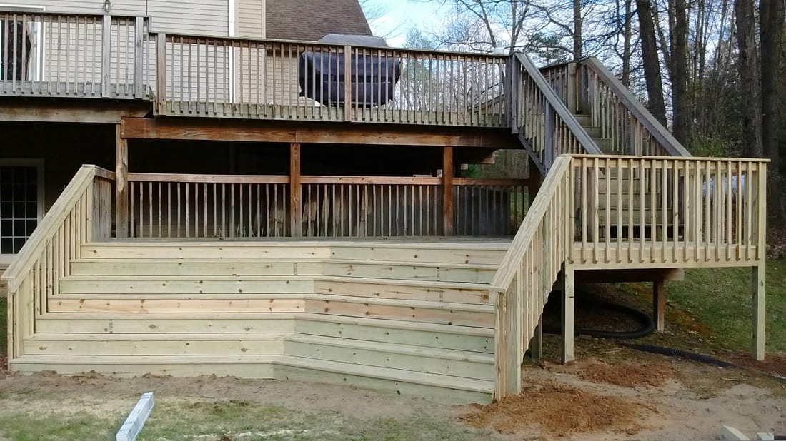 Finished Deck Construction Project