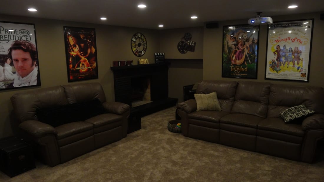 Basement Home Theater Renovation Project